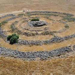 aerial view of Rujm el-Hiri 