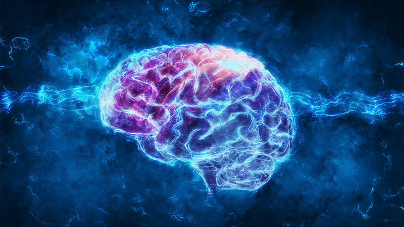 Abstract of a human brain.
