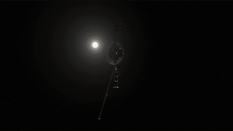 Artist impression of Voyager 1.